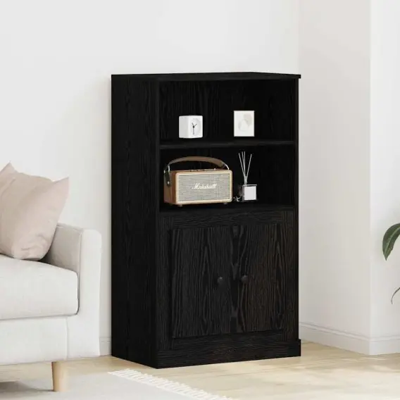 Nie przegap Wysoki stół Czarny Dąb 60x35.5x103.5 cm Materiał drewnopochodny Lumarko! - Hurtownia wielobranżowa Lumarko